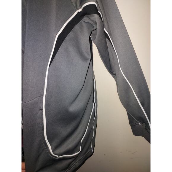 Under Armour Mens Track Jacket XL Long Sleeve Full Zip Athletic Polyester Gray - Picture 3 of 8